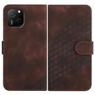 For Huawei Maimang A20 YX0060 Elephant Head Embossed Phone Leather Case with Lanyard(Coffee) - 1