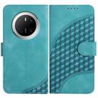 For Huawei Mate 70 Elephant Head Embossed Phone Leather Case with Lanyard(Light Blue) - 1