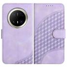 For Huawei Mate 70 Pro / Mate 70 Pro+ Elephant Head Embossed Phone Leather Case with Lanyard(Light Purple) - 1