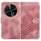 For Huawei nova 12i Elephant Head Embossed Phone Leather Case with Lanyard(Pink) - 1