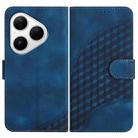 For Huawei Pura 80 5G Elephant Head Embossed Phone Leather Case with Lanyard(Royal Blue) - 1