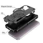 For iPhone 16 Armor Magsafe Holder PC Hybrid TPU Phone Case(Black) - 3