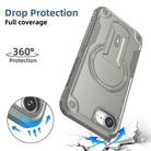 For iPhone 16e Armor Magsafe Holder PC Hybrid TPU Phone Case(Grey) - 3