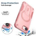 For iPhone 16e Armor Magsafe Holder PC Hybrid TPU Phone Case(Pink) - 3