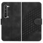 For Sharp Aquos R5G YX0060 Elephant Head Embossed Phone Leather Case with Lanyard(Black) - 1