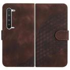 For Sharp Aquos R5G YX0060 Elephant Head Embossed Phone Leather Case with Lanyard(Coffee) - 1