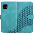 For Sharp Aquos sense4 4G/5G/Sense4 Lite YX0060 Elephant Head Embossed Phone Leather Case with Lanyard(Light Blue) - 1