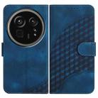 For Sharp Aquos R9 Pro Elephant Head Embossed Phone Leather Case with Lanyard(Royal Blue) - 1