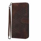 For Sharp Aquos R9 Pro Elephant Head Embossed Phone Leather Case with Lanyard(Coffee) - 2