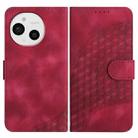 For Sharp Aquos Sense9 Elephant Head Embossed Phone Leather Case with Lanyard(Rose Red) - 1