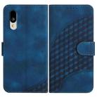 For Sharp Basio Active 3 Elephant Head Embossed Phone Leather Case with Lanyard(Royal Blue) - 1
