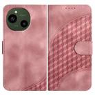 For Sharp Aquos R10 Elephant Head Embossed Phone Leather Case with Lanyard(Pink) - 1