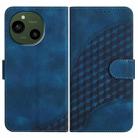 For Sharp Aquos R10 Elephant Head Embossed Phone Leather Case with Lanyard(Royal Blue) - 1