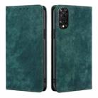 For TCL 505 4G RFID Anti-theft Brush Magnetic Leather Phone Case(Green) - 1