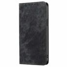 For TCL 50 XL RFID Anti-theft Brush Magnetic Leather Phone Case(Black) - 2