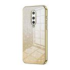 For OnePlus 8 Gradient Glitter Powder Electroplated Phone Case(Gold) - 1