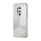 For OnePlus 8 Pro Gradient Glitter Powder Electroplated Phone Case(Silver) - 1