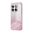 For OnePlus 10T / Ace Pro Gradient Glitter Powder Electroplated Phone Case(Pink) - 1