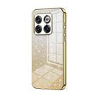 For OnePlus 10T / Ace Pro Gradient Glitter Powder Electroplated Phone Case(Gold) - 1