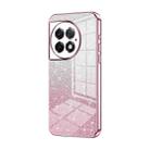 For OnePlus Ace 2 Pro Gradient Glitter Powder Electroplated Phone Case(Pink) - 1