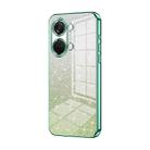 For OnePlus Ace 2V / Nord 3 Gradient Glitter Powder Electroplated Phone Case(Green) - 1
