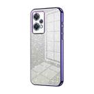 For OnePlus Nord CE 2 Lite 5G Gradient Glitter Powder Electroplated Phone Case(Purple) - 1