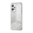 For OnePlus Nord CE 2 Lite 5G Gradient Glitter Powder Electroplated Phone Case(Silver) - 1