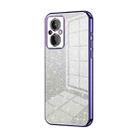 For OnePlus Nord N20 5G Gradient Glitter Powder Electroplated Phone Case(Purple) - 1