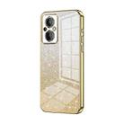 For OnePlus Nord N20 5G Gradient Glitter Powder Electroplated Phone Case(Gold) - 1