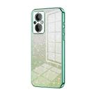 For OnePlus Nord N20 5G Gradient Glitter Powder Electroplated Phone Case(Green) - 1