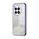 For OnePlus Ace 3 Pro Gradient Glitter Powder Electroplated Phone Case(Purple) - 1