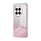 For OnePlus Ace 3 Pro Gradient Glitter Powder Electroplated Phone Case(Pink) - 1