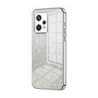 For Realme 9 Pro / Q5 Gradient Glitter Powder Electroplated Phone Case(Silver) - 1