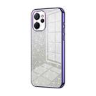 For Realme 9i 5G / 10 5G / 10T Gradient Glitter Powder Electroplated Phone Case(Purple) - 1