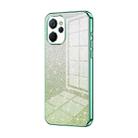 For Realme 9i 5G / 10 5G / 10T Gradient Glitter Powder Electroplated Phone Case(Green) - 1