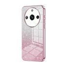 For Realme 11 Pro / 11 Pro+ Gradient Glitter Powder Electroplated Phone Case(Pink) - 1