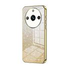 For Realme 11 Pro / 11 Pro+ Gradient Glitter Powder Electroplated Phone Case(Gold) - 1