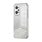 For Realme GT Neo2 / GT2 Gradient Glitter Powder Electroplated Phone Case(Silver) - 1