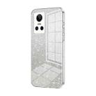 For Realme GT Neo 3 Gradient Glitter Powder Electroplated Phone Case(Transparent) - 1