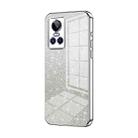 For Realme GT Neo 3 Gradient Glitter Powder Electroplated Phone Case(Silver) - 1