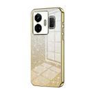 For Realme GT Neo 5 / GT3 Gradient Glitter Powder Electroplated Phone Case(Gold) - 1