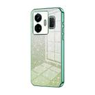 For Realme GT Neo 5 / GT3 Gradient Glitter Powder Electroplated Phone Case(Green) - 1