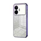 For Realme GT Neo 5 SE Gradient Glitter Powder Electroplated Phone Case(Purple) - 1