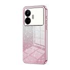 For Realme GT Neo 5 SE Gradient Glitter Powder Electroplated Phone Case(Pink) - 1