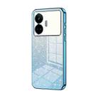 For Realme GT Neo 5 SE Gradient Glitter Powder Electroplated Phone Case(Blue) - 1