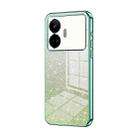 For Realme GT Neo 5 SE Gradient Glitter Powder Electroplated Phone Case(Green) - 1