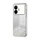 For Realme GT Neo 5 SE Gradient Glitter Powder Electroplated Phone Case(Silver) - 1