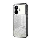 For Realme GT Neo 5 SE Gradient Glitter Powder Electroplated Phone Case(Black) - 1