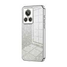 For Realme GT2 Explorer Master Gradient Glitter Powder Electroplated Phone Case(Silver) - 1