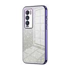 For Realme GT Explorer Master Gradient Glitter Powder Electroplated Phone Case(Purple) - 1